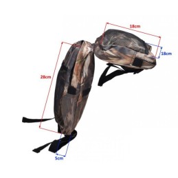 Camouflage textile bag for the fender of a quad ATV