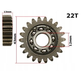 Reverse gear atv 110 125 gearbox 3 1