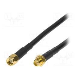 1 pcs x LOGILINK - WL0101 - Cable, 50Ω, 5m, RP-SMA male,RP-SMA female, shielded, black