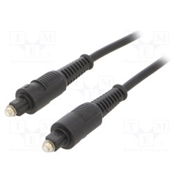 1 pcs x GEMBIRD - CC-OPT-10M - Cable, Toslink plug,both sides, 10m, black, Øcable: 5mm