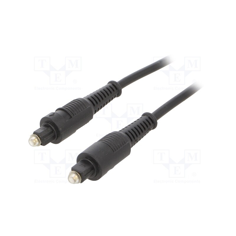 1 pcs x GEMBIRD - CC-OPT-10M - Cable, Toslink plug,both sides, 10m, black, Øcable: 5mm