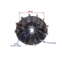 Outer disc of the variator atv 150 200 fan