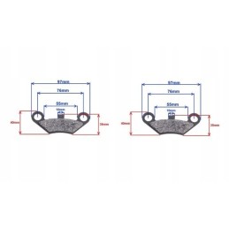Brake pads atv quad 200 250 shineray linhai