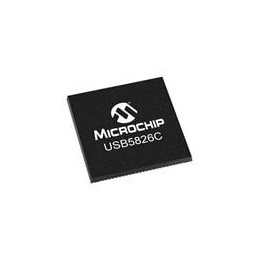 1 pcs : USB5826C-I/KD - USB Interface IC USB3.2 Gen 1/ 5 Gbps, 6 port Smart Hub/Feature Controller, USB C Mux, USB Type A port f