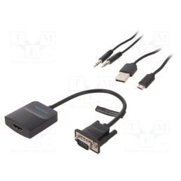 1 pcs x VENTION - ACNBB - Converter, HDMI 1.4, 0.15m, black