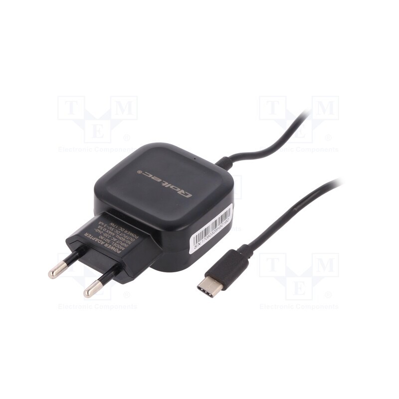 1 pcs x QOLTEC - 50190 - Power supply: switched-mode, mains power supply,plug,charger