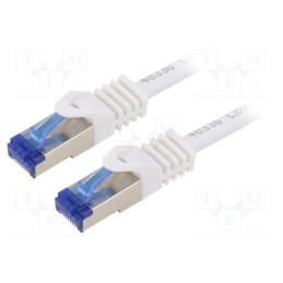 1 pcs x LOGILINK - C6A031S - Patch cord, S/FTP, 6a, stranded, Cu, LSZH, white, 1m, 26AWG, -20÷75°C