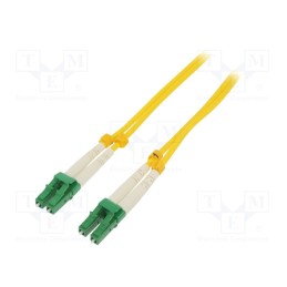 1 pcs x QOLTEC - 54018 - Fiber patch cord, LC/APC,both sides, 1m, Optical fiber: 9/125um