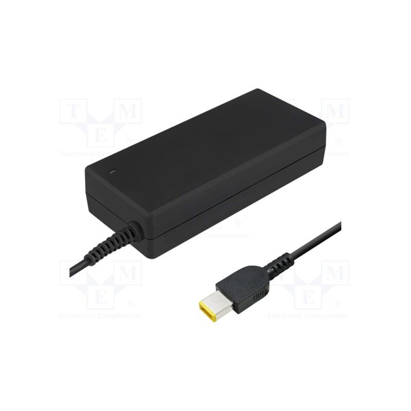 1 pcs x QOLTEC - 50054 - Power supply: switched-mode, 20VDC, 4.5A, Out: Slim tip+pin, 90W