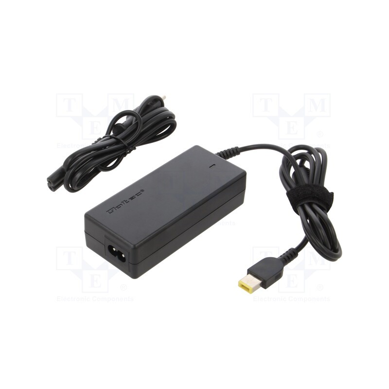 1 pcs x QOLTEC - 50053 - Power supply: switched-mode, 20VDC, 3.25A, Out: Slim tip+pin, 65W