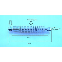 Front shock absorber 25 cm quad atv 110 125 new