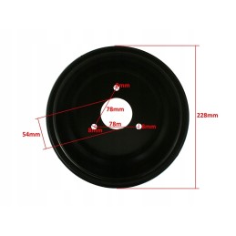 Front rim 19x7 8 8 inches quad 110 125 3 screws