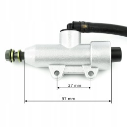 Brake master cylinder with reservoir for rear ATV quad