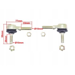 Rod end for quad atv 110 150 200 set