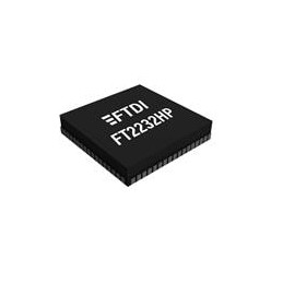 1 pcs : FT2232HPQ-TRAY - USB Interface IC USB Bridge Type-C 3.0 32-Bit 8kB 48kB