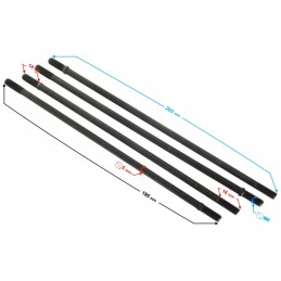 Cylinder stud pin, set of 4, ATV Quad 110 125