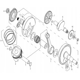 5 piston rings cfmoto 500 x5 0180 0400a0 cf188 0400a0