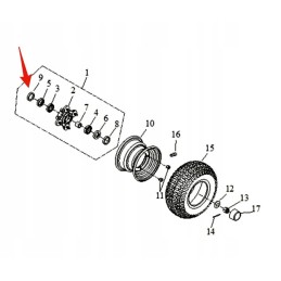Lucky star front wheel spacer 250 300 400