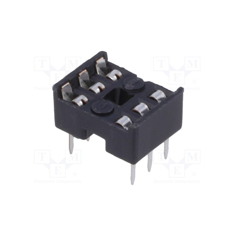 20 pcs x CONNFLY - DS1009-06AT1NX-0A2 - Socket: integrated circuits, DIP6, 7.62mm, THT, Pitch: 2.54mm