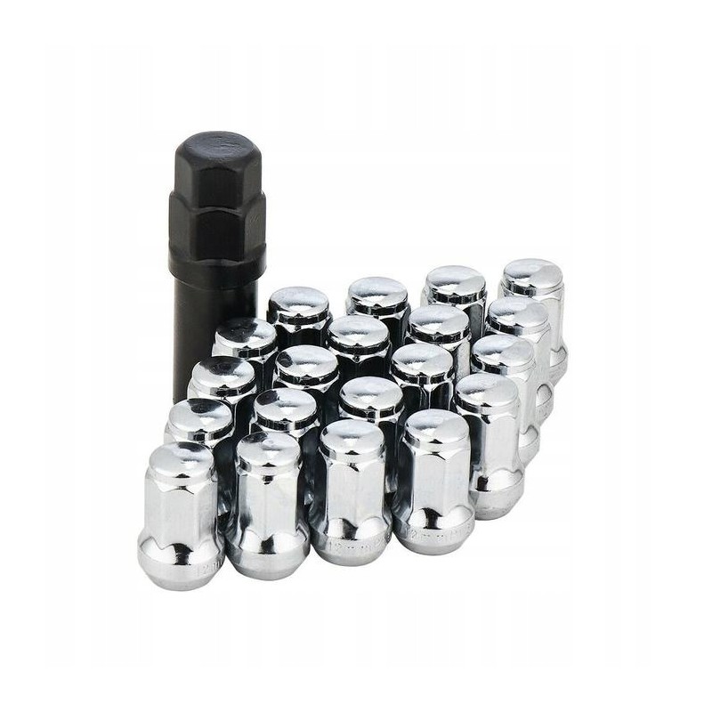 Chrome conical nuts for Polaris RZR1000, M12 thread