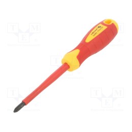 1 pcs x Hu00d6GERT TECHNIK - HT1S924 - Screwdriver, insulated, Phillips, PH2, 100mm, 1kVAC, tool steel