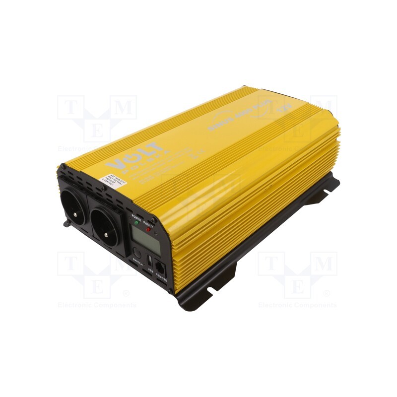 1 pcs x VOLT POLSKA - 3SIR400012 - Converter: DC/AC, 2000W, Uout: 230VAC, 11÷15VDC, Ppeak: 4000W, 12V