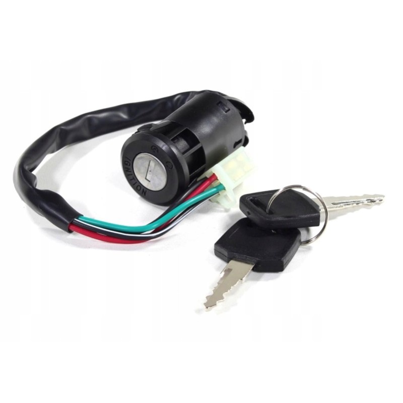 Ignition lock, keys, quad atv 125, female ankle
