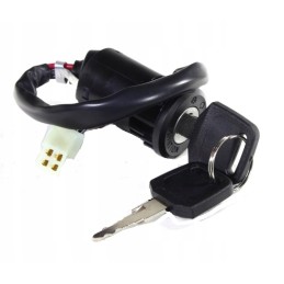 Ignition lock, keys, quad atv 125, female ankle