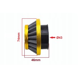 Air filter cone fi 42mm pocket gold bri