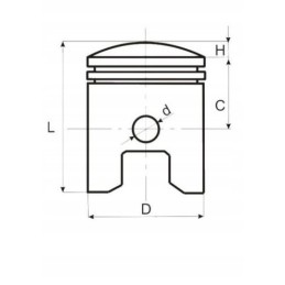 Piston 4t gy6 150ccm 57 40 15 20 atv scooter