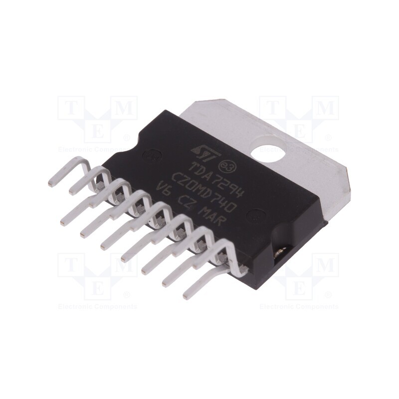 1 pcs x STMicroelectronics - TDA7294V - IC: audio amplifier, Pout: 100W, 10÷40VDC, Ch: 1, Amp.class: AB, 4Ω