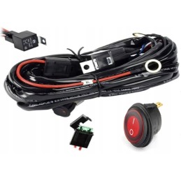 Electrical cables for a LED lamp with a relay