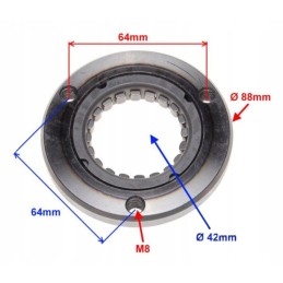 Quad atv shineray 250 stxe 4 clutch magenta wheels