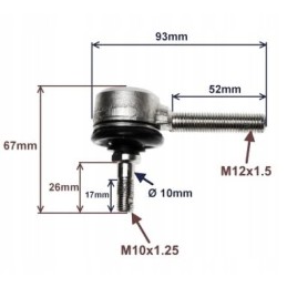 Quad atv 110 150 200 250 rod end