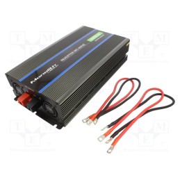 1 pcs x QOLTEC - 51929 - Converter: DC/AC, 3kW, Uout: 230VAC, 12VDC, Out: mains 230V x2,USB