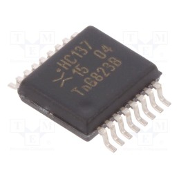 1 pcs x NEXPERIA - 74HC137DB,112 - IC: digital, 3 to 8 line,decoder,demultiplexer, CMOS, SMD, SSOP16