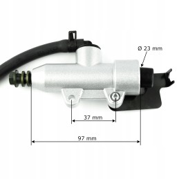 Brake master cylinder with reservoir and ATV mount