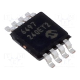 1 pcs x MICROCHIP TECHNOLOGY - MCP6497-E/MS - IC: operational amplifier, 30MHz, 1.8÷5.5V, Ch: 2, MSOP8,