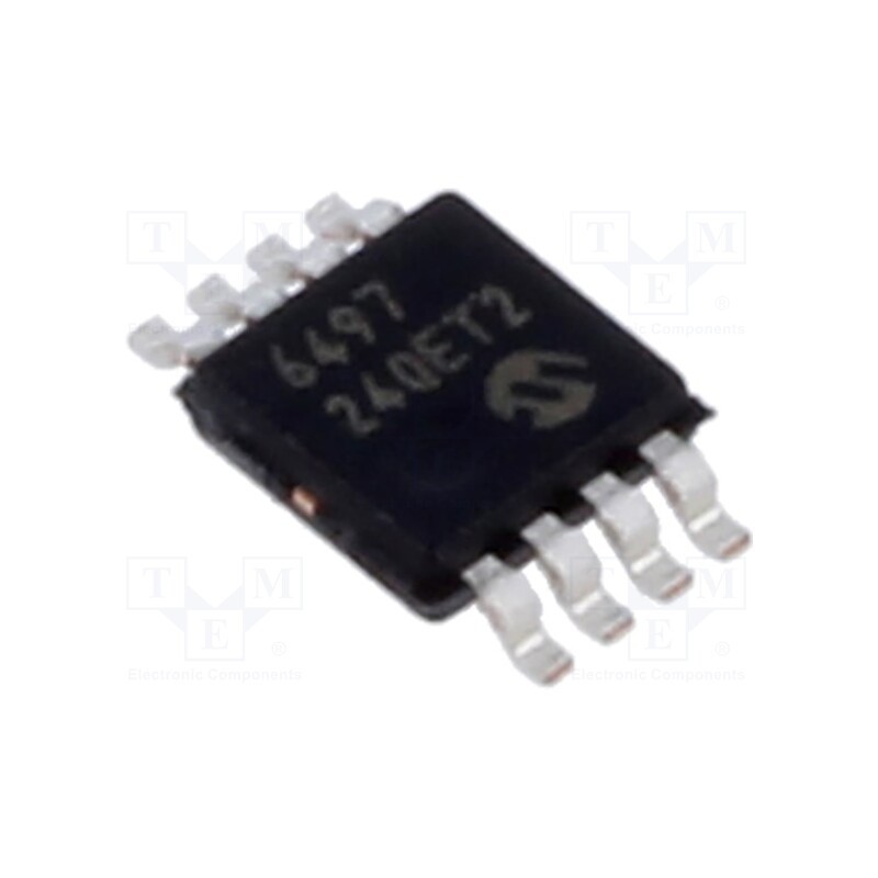 1 pcs x MICROCHIP TECHNOLOGY - MCP6497-E/MS - IC: operational amplifier, 30MHz, 1.8÷5.5V, Ch: 2, MSOP8,