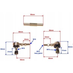 Steering rack atv 16 5 20 5cm