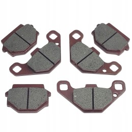 3x brake pads front rear brake atv quad lucky star access 250 300