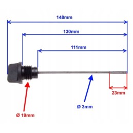 Atv quad shineray 250 stxe oil level dipstick