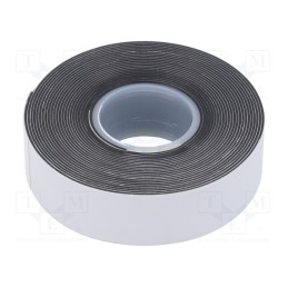 1 rol x SCAPA - TASMA 2547 19MM/3.5M CZARNA - Tape: self-amalgamating, black, 19mm, L: 3.5m, Thk: 0.75mm, 550%