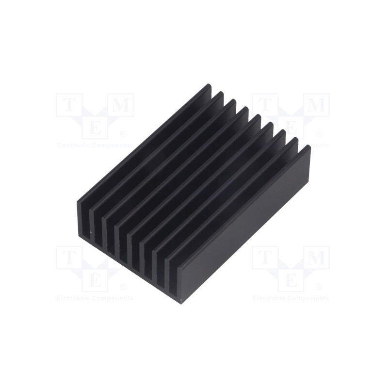 1 pcs x FISCHER ELEKTRONIK - SK 636 50 SA - Heatsink: extruded, grilled, black, L: 50mm, W: 33mm, H: 14mm