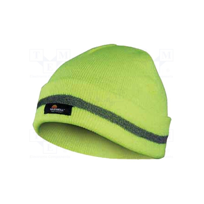 1 pcs x VIZWELL - VW21502Y - Beanie reflective hat, winter, yellow, acrylic