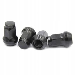 Black wheel nut m10 x 1 25 for 14-cone wrench l 28 mm