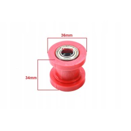 ATV Cross chain tensioner roller 10mm red