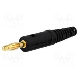 1 pcs x SCHu00dcTZINGER - FK 8 L AU / SW - Plug, 4mm banana, 32A, 33VAC, 70VDC, black, Max.wire diam: 4mm