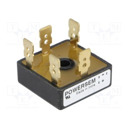 1 pcs x POWERSEM - PSD 25T/12 - Bridge rectifier: three-phase, Urmax: 1200V, If: 25A, Ifsm: 380A