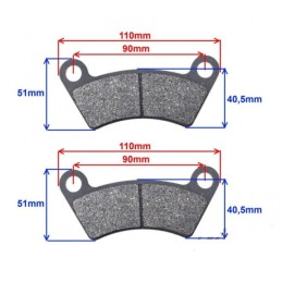 Keeway 300 quadzilla allroad brake pads